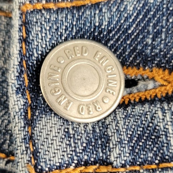 Red Engine Ruby Distressed Jeans Size 28 - Picture 3 of 14